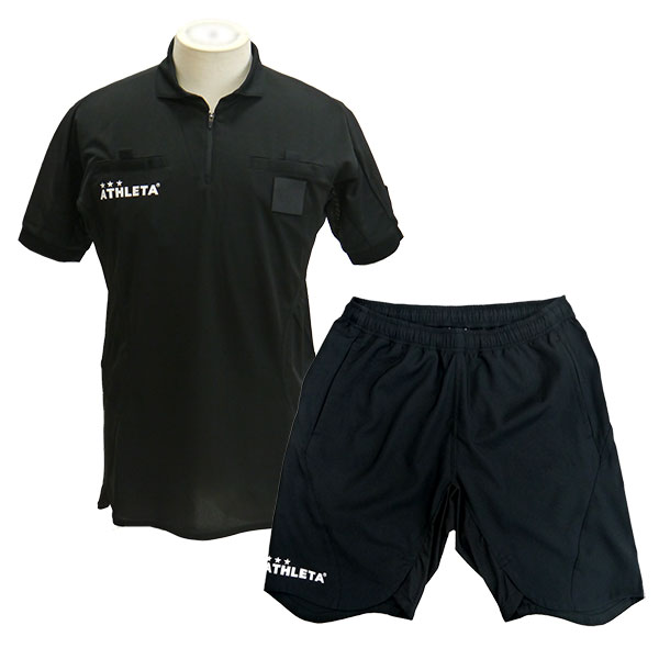 【上下セット】 アスレタ ATHLETA サッカー レフェリーウェア SP-150 SP-151 審判 レフリー 半袖 シャツ パンツ セット