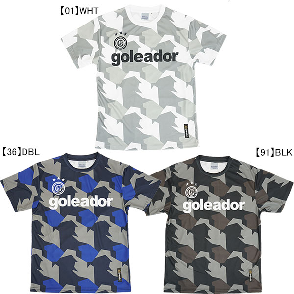  ゴレアドール goleador 昇華幾何学模様柄プリント プラクティスTシャツ G-440-5 サッカー フットサル プラシャツ 練習着 メンズ