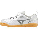 モナルシーダ NEO 2 CLUB KIDS IN ミズノ mizuno P1GG232604 ホワイト×シルバー ジュニア フットサルシューズ インドア