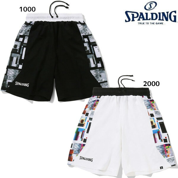 スポルティング SPALDING バスケットボール プラクティスパンツ デジタルコラージュ サイド メンズ レディース バスパン バスケ 練習 SMP23119