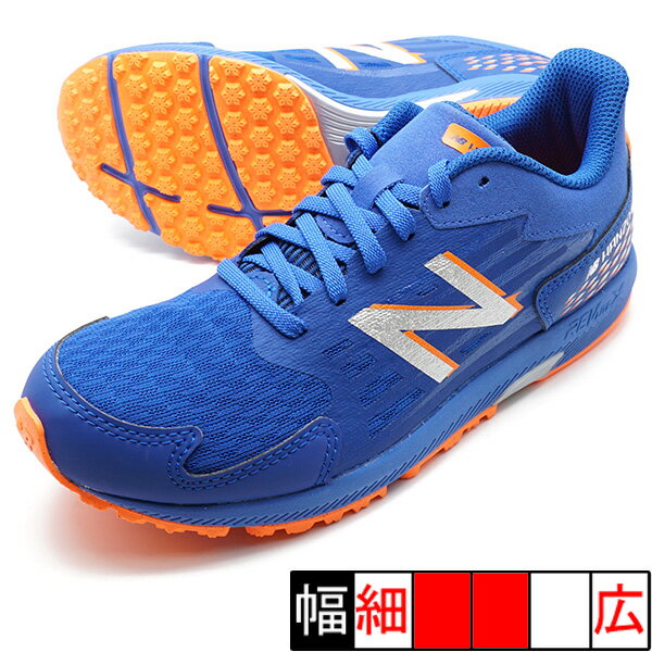 新作 NB Hanzo J v6 Lace JR ニューバランス new balance YPHAN-ZB6 ブルー オレンジ ジュニア ランニングシューズ