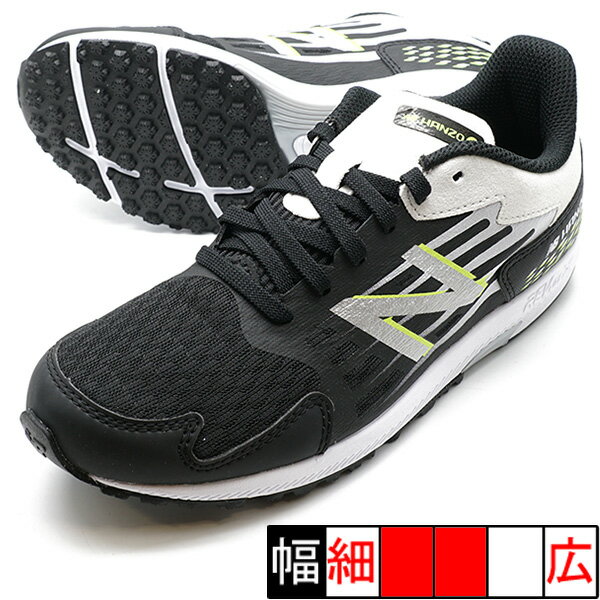 新作 NB Hanzo J v6 Lace JR ニューバランス new balance YPHAN-ZK6 ブラック ホワイト ジュニア ランニングシューズ