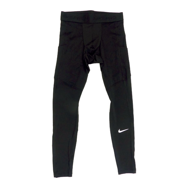 ナイキ NIKE プロ メンズ Dri-FIT フィットネス タイツ FB7953-010 サッカー フットサル ロングスパッツ インナータイツ ブラック