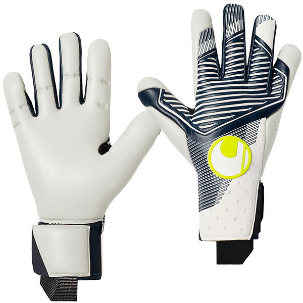 ウールシュポルト uhlsport パワーライン ホライズン アブソルートグリップ ハーフネガティブ 1011307-012 サッカー GKグローブ ホワイト ネイビー