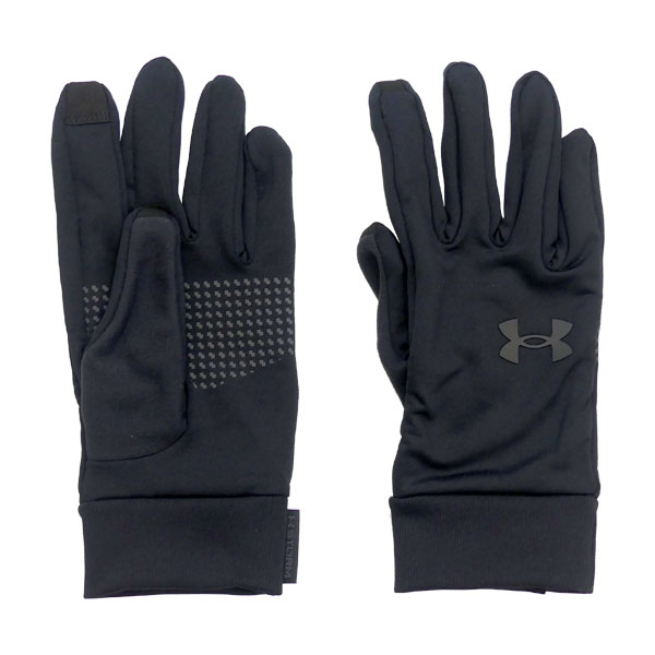  【ネコポス送料無料】 アンダーアーマー UA ストームライナー グローブ 1377508-002 サッカー フットサル 手袋 フィールドグローブ ブラック