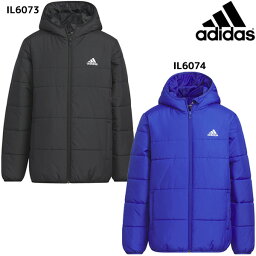 アディダス adidas スポーツコート ジュニア HAX53 パデッドハーフジャケット ハーフコート スポーツ観戦 通学 防寒 子供