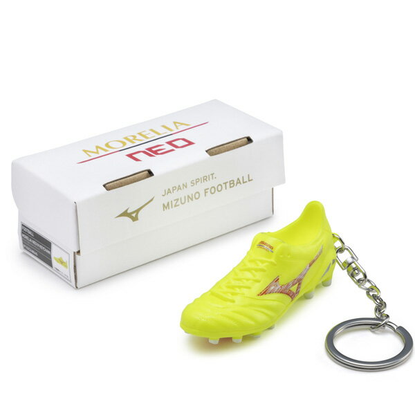 Other - ミズノ mizuno モレリアネオ IV キーチェーン P1GZ248045 サッカー スパイク型 キーホルダー イエロー