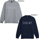 カジュアル スウェットシャツメーカー：スボルメ SVOLMEカラー：【020】GRAY【032】NAVY素材：綿65%、ポリエステル35%・生地の厚さ：厚め・ストレッチ性：有・生地感：柔らか・通気性：○サイズ目安（メーカー公式）身幅S：52cm　M：55cm　L：58cm　XL：61cm着丈S：66cm　M：69cm　L：72cm　XL：75cm【在庫について】当ショップは、店頭及び自社サイトにて在庫を共有している為、在庫更新の時間差等により表示上は在庫が「○」（有り）の状態の場合でも『在庫が無い』『売り違い』等が発生する場合がございます。店内在庫が無い商品に関しましては、(※メーカー在庫確認後)『他商品への差し替えのご提案』または『キャンセル』とさせて戴いております。お急ぎの場合は当店まで、在庫の確認をお願い致します。※当日又は、翌営業日中に自動返信メールとは別に各種メールを送信致します。(在庫なし。ご注文承諾メール。商品発送メール等）