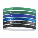 アクセサリー ナイキ NIKE プリンテッド ヘッドバンド 6本パック BN2072-305 サッカー スポーツアクセサリー ヘアバンド