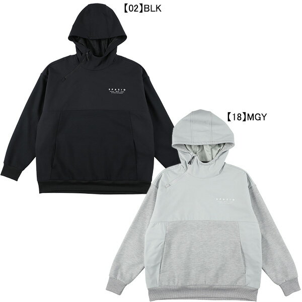 スパッツィオ spazio 裏メッシュ オーバーサイズP/Oベンチレーションフーディ TP-0633 サッカー フットサル トレウェア メンズ
