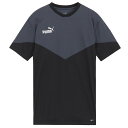 【ネコポス送料無料】 プーマ PUMA INDIVIDUAL レトロ トレーニング シャツ 658826 サッカー フットサル プラクティスシャツ 半袖 ブラッ...