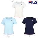【ネコポス送料無料】フィラ FILA テニス サッカーストライプ スクエアネックシャツ ゲームシャツ レディース ウィメンズ VL2847