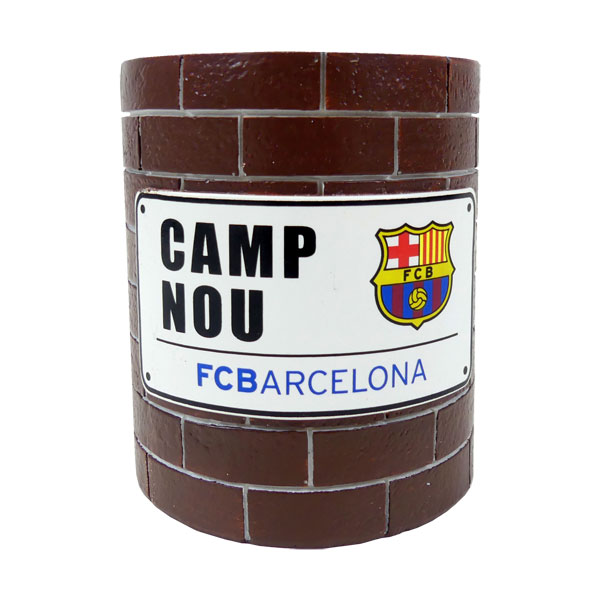 サポーターグッズ FCバルセロナ オフィシャル ブロックウォール マネーボックス 貯金箱 FCB_MONEY_BOX サッカー リーガエスパニョーラ 公式グッズ サポーターグッズ