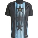 アルゼンチン代表 2024 プレマッチジャージー JOJ98-IW5363 サッカー レプリカ プラシャツ 半袖 ブラック アディダス adidas