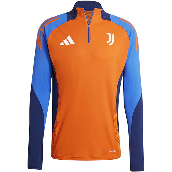 ユベントス JUV 2024-25 トレーニングトップ JSB30-IS5819 サッカー レプリカ ハーフジップ 練習着 オレンジ アディダス adidas