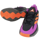 アディダス adidas ジュニア バスケ ミニバス シューズ Cross Em Up Select J IG6639 子供 バッシュ バスケットボール ブラッ...