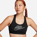 ナイキ NIKE レディース インナーウエア スウッシュ ミディアムサポート FB4081-010 ウィメンズ パッディド ロゴ スポーツブラ
