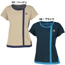 フィラ FILA レディース テニスウェア シャツ VL2920 ドットTシャツ ゲームシャツ 半袖