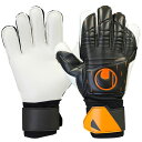 ウールシュポルト uhlsport スピードコンタクト スーパーソフト 1011266-01 サッカー キーパーグローブ GKグローブ キーグロ ブラック×フローオレンジ