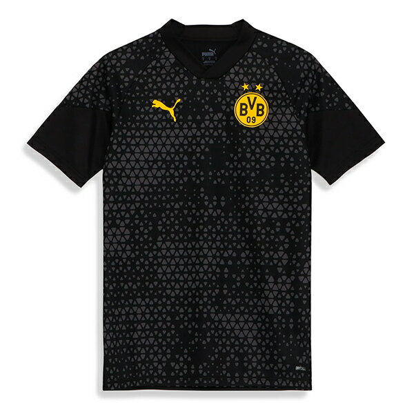 【ネコポス送料無料】 ボルシアドルトムント BVB 2023-24 トレーニング Tシャツ 半袖 771818-02 サッカー レプリカ プラクティスシャツ ブラック プーマ PUMA