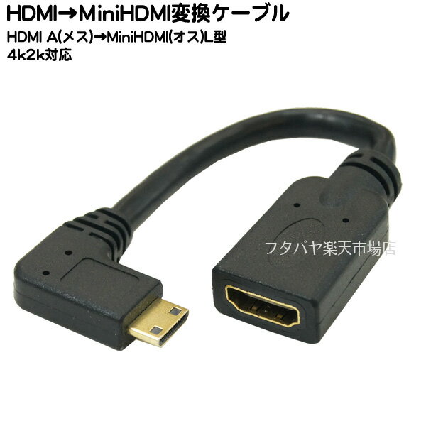 HDMIMiniHDMIѴL֥ COMON() AC-015L MiniHDMI(Cü::L)-HDMI(Aü:᥹) ü:å Ĺ:15cm HDMI(Ver1.4)б