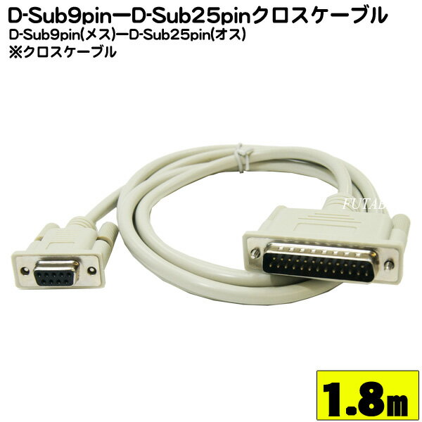 ڸ9Pin-25Pin ֥ D-sub9Pin(᥹)-D-sub25Pin() COMON() J232C-18 ֥ 9Pin-25Pin Ĺ:1.8m ROHSб