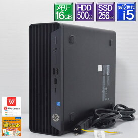 程度良好 SSD搭載 第12世代 Core i5【中古】 HP Pro SFF 400 G9Core i5 12500 3.0GHzSSD 256GB(NVMe) + HDD 500GBメモリー16GB DVDマルチWin11Pro【smtb-k】【ky】