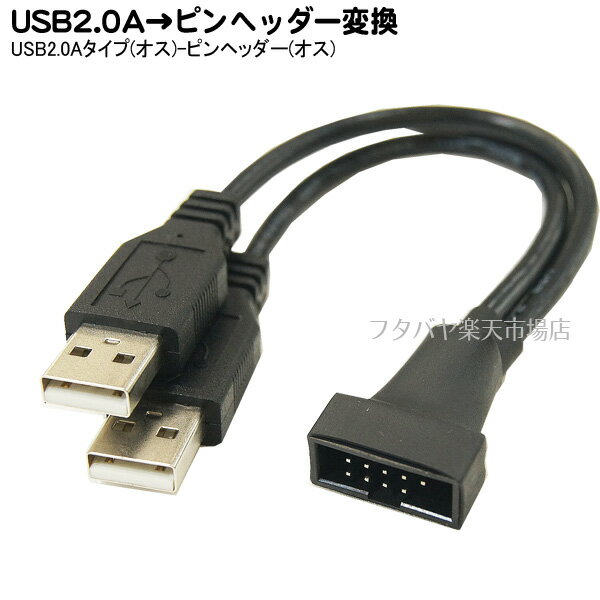 USB2.0タイプ→ピンヘッダー(オス)変