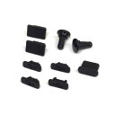 防塵カバーセット SSA SSC-09MS ●MicroB用カバー x4個 ●MiniB用カバーx2個 ●Type-C用カバー x1 ●3.5mmジャック用カバ...