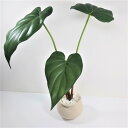 アンスリュームリーフ(陶器のポット付き)造花 アーティフィシャルフラワー シルクフラワー アートフラワー フェイクグリーン