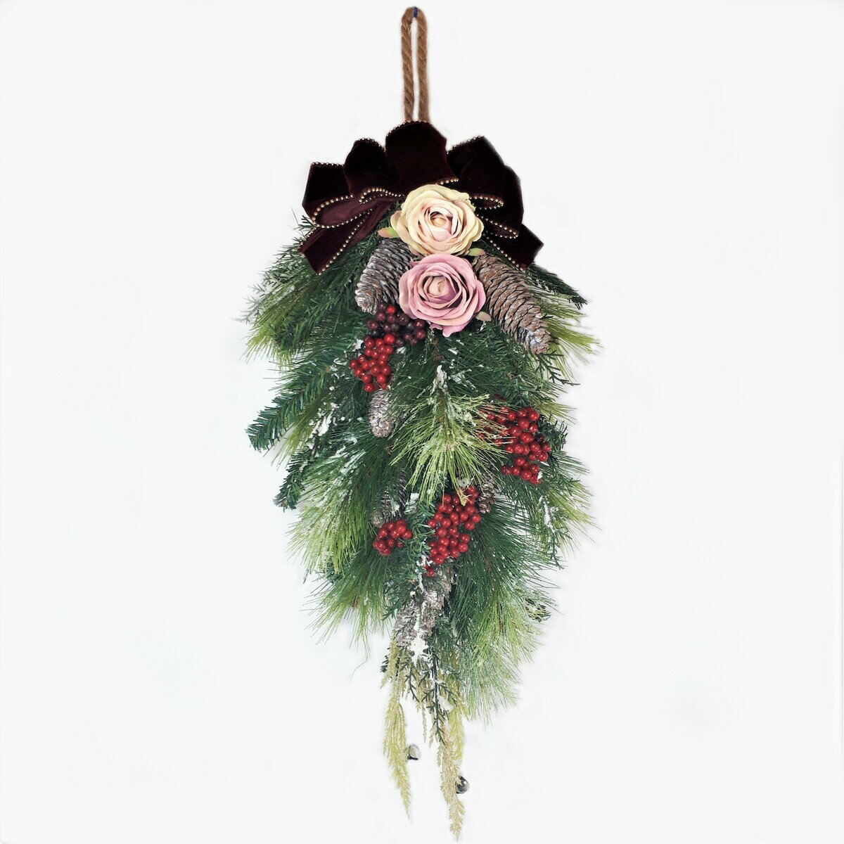 乐天商城 - 【売れ筋】【当店オススメ】造花　アーティフィシャルフラワー　クリスマス　ハンギングバイン　　プレゼント　ギフト