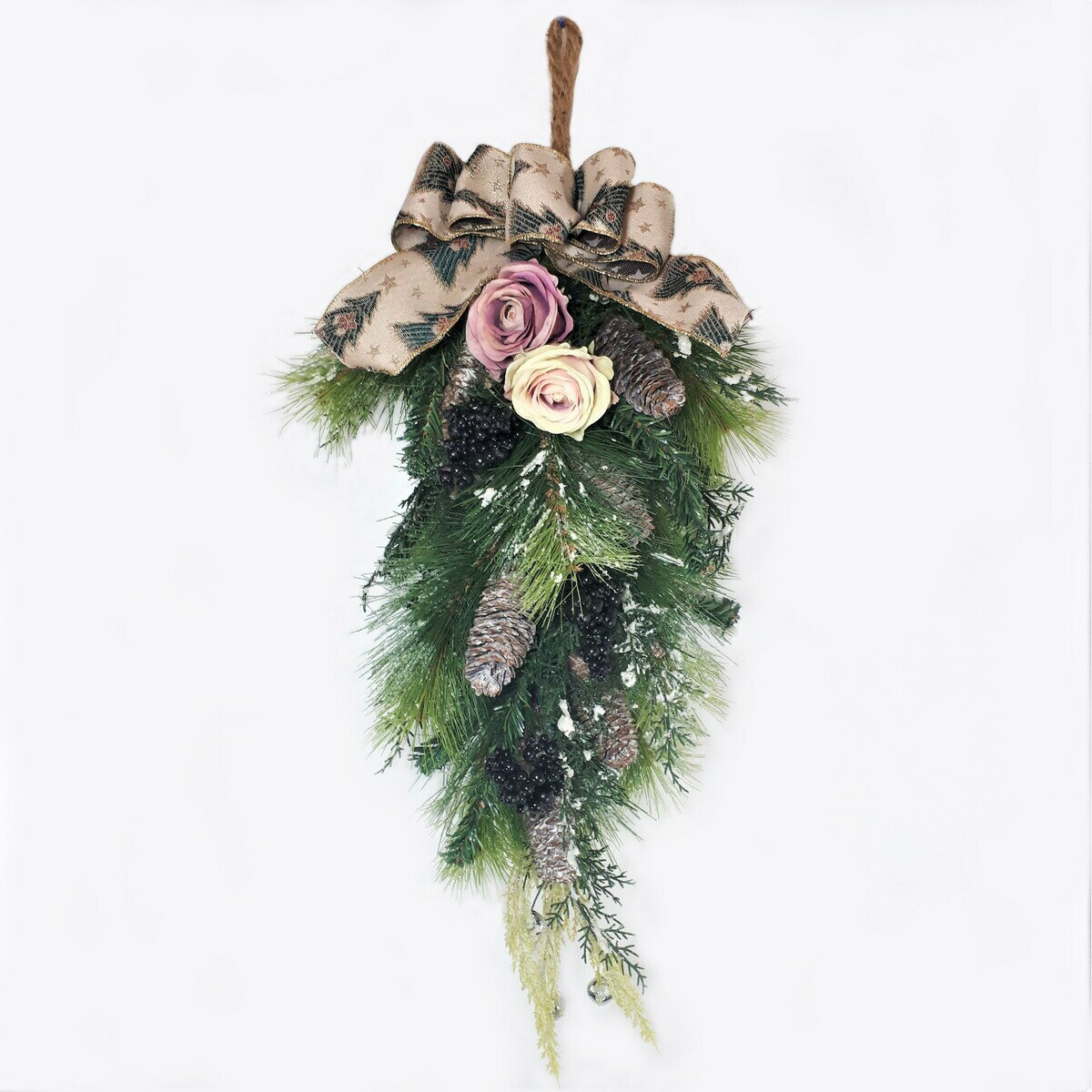 【売れ筋】【当店オススメ】造花 アーティフィシャルフラワー クリスマス ハンギングバイン プレゼント ギフト