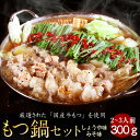 【もつ鍋】厳選国産牛もつ鍋セット(2〜3人前)しょうゆ味 厳選国産牛もつ使用300g【もつ鍋】【ホルモン鍋】【お取り寄せ】【ギフト】
