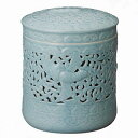 【送料無料】【骨壷】 (骨瓶・骨壺) 青磁 鳳凰 透かし(淡青磁) 4寸