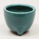 香炉 (お線香立) 玉香炉 (浄土真宗 お西用)無地 陶器 40 高さ9.7cm 巾12.3cm