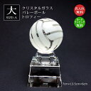バレーボールトロフィー クリスタル バレーボール(大)大会 男子バレー 女子バレー 賞品 景品 バレー部 チーム 先生 コーチ 監督 キャプテン プレゼント 部活 引退 卒業 卒部 ビーチバレー 優勝 表彰 最優秀選手賞 監督賞 記念品 スポーツ ガラス sb-1-volleyball-a