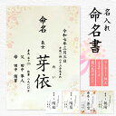 命名書 命名紙 さくら 名入れ オーダー お祝い 男の子 女の子 記念 出産 ベビー 赤ちゃん 新生児 名付け祝い お七夜 孫 人気 プレゼント 出産祝い A4...