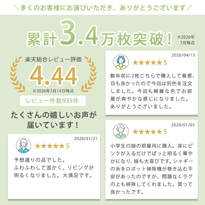 【在庫処分20％割引】 ラグ シャギー 洗える 1.5畳 2畳 3畳 シャギーラグ オールシーズン おしゃれ 北欧 滑り止め付 洗えるラグ ホットカーペット対応 床暖房対応 ラグマット マット ラグカーペット 春 夏 秋 冬 カーペット 絨毯 リビング 20A016 futon-colors-10000528 布団と寝具専門店 COLORS サンプル画像3