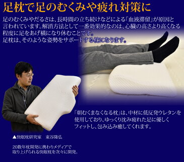 低反発 朝むくまなくなる枕 テンセル ウレタン 足枕 脚 マクラ ピロー まくら Pillow 洗える 《2》 【futon-d18】