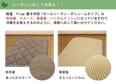 オールシーズン軽量・体圧分散型テイジンV-Lap軽量敷き布団シングルサイズ(約100×200cm)軽いふかふか体圧分散TEIJINV-Lap日本製テイジンv-lap軽量敷き布団teijin軽量敷布団v-lapteijin軽量敷布団v-lap