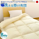 【11日01:59迄クーポンで300円OFF】【後払い不可】B・洗える掛け布団 日本製 ベビー/95×120cm ダクロン 7-hole Fiberfill (...