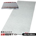 防災グッズ 防災用 マット 70×200cm 災害備蓄用 8つ折り 真空パック 長期保管 コンパクト