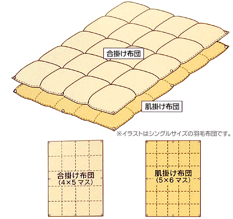 羽毛布団 2枚合わせ（デュエット） セミダブル「2530」オールシーズン対応 ポーランド産 ホワイトグース ダウン93％ ロイヤルゴールド ダウンパワー400dp以上 国産 日本製 綿100％（60超長綿サテン） 生成無地 かけ布団 2枚合せ 合い掛け パワーアップ加工 送料無料【UM10】