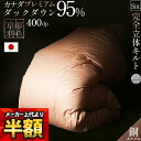 【クーポンで1万円OFF】羽毛布団 セミダブルロング プレミアムダックダウン95% 170×210cm 完全立体キルト 京都職人の羽毛布団 増量1.6kg 44...