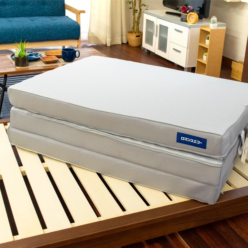 【ポイント10倍】ロマンス小杉　ロマンスエコー 硬い布団のこだわりの逸品！国産【日本製】ニューロマンスエコー （シングル/95×205×9cm）ホワイト　バレンタイン　ギフトに【中型便】【バレンタイン】【あす楽対応】格安通販　バレンタイン　人気　ランキング