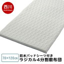 【8/1限定クーポンで11%OFF】西川 ベビーラジカル敷きふとん 4分割 70×120cm 防水パッドシーツ付き 日本製 乾燥機対応