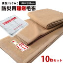 【21日20時〜23日迄P5倍】防災 毛布 一流メーカー防災毛布 防炎毛布【10枚セットで送