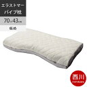【25日限定エントリーでP19倍】【クーポンで16%OFF】【23日10時〜25日迄P10倍】バレンタイン プレゼント 西川 ファインスムース ファインクオリティプレミアム エラストマーパイプ枕 70×43cm 日本製 FA6020 配色L 低め 【2021AW】(3)