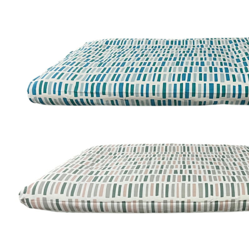 キッズサイズ寝具4点セット 北欧柄北欧柄「モイ-MOI-」 敷き布団（90x140cm）＆ 掛けふとん（120x140cm） 子供用寝具（2～6歳向け寝具）シンプルで可愛いカバー カラー：ブルー ピンク 掛け布団カバー 【ベビーサイズより大きくジュニアサイズ より小さいサイズ】 2