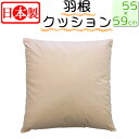 【2個で送料無料】 日本製 フェザークッション スクエア55×59cm/サンモト/ヌードクッション/もっちリ/インテリア/角形/クッション/綿100%/四角/s...